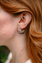 Load image into Gallery viewer, Luxe Treya Hoops - Silver