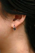 Load image into Gallery viewer, Luxe Selena Hoops - Mini - Silver