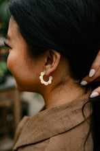 Load image into Gallery viewer, Flora Mini Hoops - Citron Zest