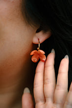 Load image into Gallery viewer, Primrose Hoops - Tangerine Orange