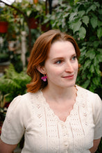 Load image into Gallery viewer, Magnolia Hoops - Hibiscus