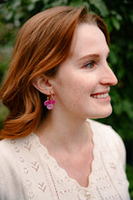 Load image into Gallery viewer, Magnolia Hoops - Hibiscus