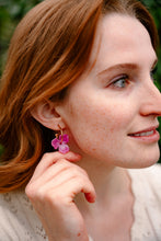 Load image into Gallery viewer, Magnolia Hoops - Hibiscus