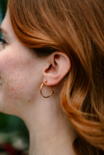 Load image into Gallery viewer, Magnolia Hoops - Alpine Green
