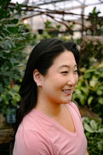 Load image into Gallery viewer, Bowie Studs - Powder Pink Dot