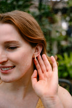 Load image into Gallery viewer, Micro Cam Mini Hoops - Buttercream Dot