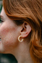 Load image into Gallery viewer, Micro Cam Mini Hoops - Buttercream Dot