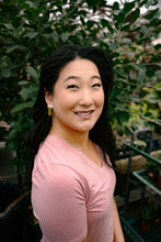 Load image into Gallery viewer, Bow Bunny Earrings - Yellow Glitter