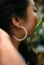 Load image into Gallery viewer, Cameron Hoops - Lilac Quartz