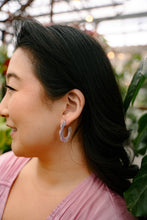 Load image into Gallery viewer, Flora Hoops - Lilac Quartz