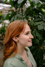 Load image into Gallery viewer, Bowie Studs - Champagne Mint