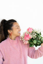 Load image into Gallery viewer, Heart Hoops - Strawberry Fizz