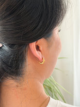 Load image into Gallery viewer, Luxe Selena Hoops - Mini - Gold
