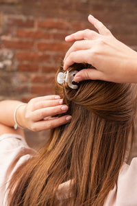 Claire Hair Claw Trio - Turquoise, Breezy White, and Ocean Waves