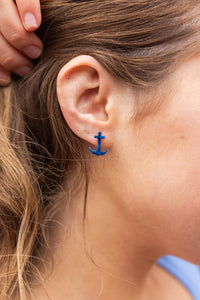 Anchor Studs - Navy