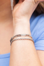 Load image into Gallery viewer, Luxe Silver Rope Bracelet

