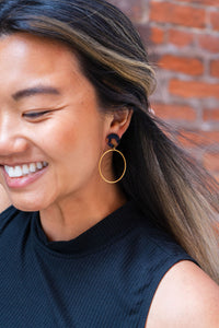 Amelia Earrings - Tortoise