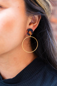 Amelia Earrings - Tortoise