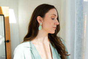 Lucille Earrings - Mint