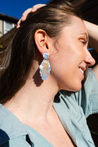 Florence Earrings - Glacier Blue