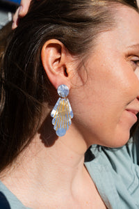 Florence Earrings - Glacier Blue