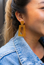 Load image into Gallery viewer, Avery Earrings - Yellow Gold Glitter
