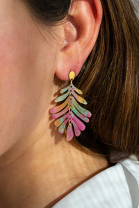 Petite Palm Earrings - Tropical Delight