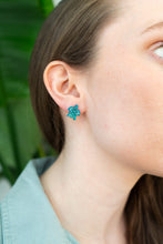 Load image into Gallery viewer, Sea Turtle Studs - Sea Green
