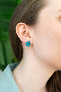 Sea Turtle Studs - Sea Green