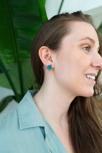 Sea Turtle Studs - Sea Green