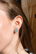 Load image into Gallery viewer, Easter Egg Studs - Pastel Blue Glitter
