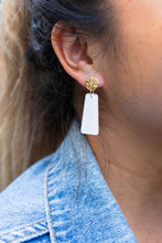 Load image into Gallery viewer, Mia Mini Earrings - White Glitter
