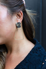 Load image into Gallery viewer, Ariana Earrings - Black Gold Flake
