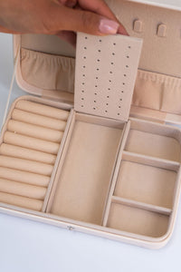 Jewelry Travel Case Box - Ivory