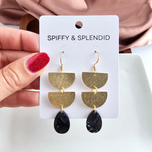 Load image into Gallery viewer, Aria Earrings - Midnight Shimmer
