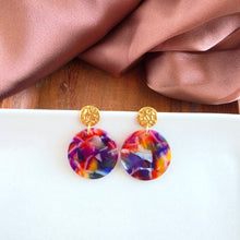 Load image into Gallery viewer, Addy Earrings - Jewel Stained Glass