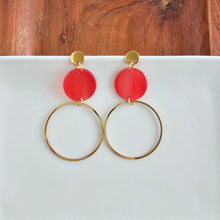 Load image into Gallery viewer, Sadie Earrings - Ruby Red
