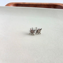 Load image into Gallery viewer, Luxe Starburst Studs - Silver