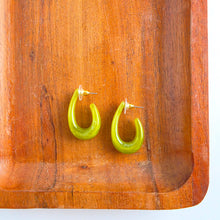 Load image into Gallery viewer, Julie Hoops - Olive Green