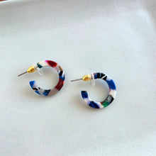 Load image into Gallery viewer, Micro Hoops - Moody Mosaic