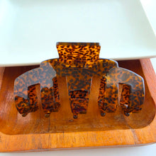 Load image into Gallery viewer, Catherine Hair Claw - Amber Dot
