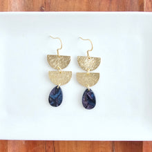 Load image into Gallery viewer, Aria Earrings - Midnight Shimmer
