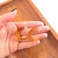 Load image into Gallery viewer, Tara Hoops - Light Amber
