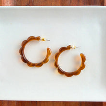 Load image into Gallery viewer, Scarlett Hoops - Amber