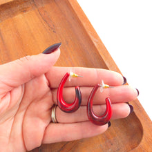 Load image into Gallery viewer, Julie Hoops - Crimson Red