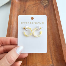 Load image into Gallery viewer, Micro Cam Mini Hoops - Buttercream Dot