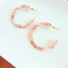 Load image into Gallery viewer, Camy Hoops - Shimmering Taupe