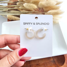 Load image into Gallery viewer, Micro Cam Mini Hoops - Cashmere

