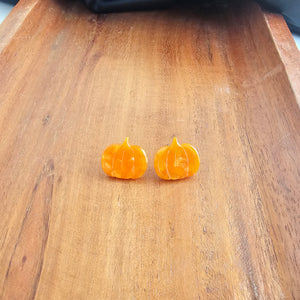 Pumpkin Patch Studs - Orange