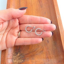 Load image into Gallery viewer, Luxe Bridget Hoops - Silver
